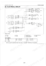 Kubota LA1954AU, LA2254AU electrical circuit wiring diagram for relays, coils, switches, and battery connections.