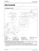 Kubota LA344, LA344S hydraulic circuit diagram showing pump, control valves, and cylinders with numbered component list.