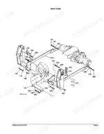 kubota-la681-excavator-loader-parts-catalog-chassis-parts-3.webp Kubota LA681 exploded view diagram of the main frame assembly, showing mounting brackets, bolts, and hardware components.
