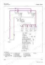 Kubota LM2605 front loader electrical system wiring diagram showing relays, solenoids, and switches.