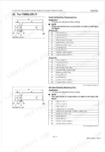 Kubota M100GX-M135GX manual: Small end and idle gear bushing replacing tool dimensions and press specifications.