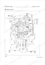 Kubota M4500(A/AC), M5500(A/AC), M7500(A/AC) electrical system wiring diagram showing lamps, switches, and harness color codes.