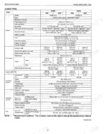 Kubota M4900, M5700 cabin type tractor specifications table including engine, dimensions, weight, and hydraulic system data.