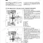 Kubota M4950(DT), M5950(DT), M6950(DT), M7950(DT) dry dual clutch system diagrams showing engaged and disengaged states.