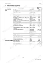 kubota-m6040-m7040-tractor-workshop-manual-9y021-13896-troubleshooting-126.webp Kubota M6040, M7040 troubleshooting table for engine starting issues, fuel system, and starter motor problems.