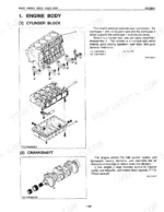 kubota-m6800-to-m9000dt-m-tractor-service-manual-exploded-view-79.webp Kubota M6800, M6800S, M8200, M9000, M6800SQ, M8200Q, M9000Q, M6800HD, M8200HYDRAULIC SHUTTLE, M9000HYDRAULIC SHUTTLE, M8200DNB, M8200SDNB, M8200SDNBC, M9000DT-L, M9000DT-M exploded view of engine cylinder block, crankcase, oil pan, and crankshaft.