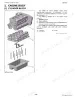 kubota-m7040su-m7040dt-su-tractor-workshop-manual-9y111-04240-exploded-view-101.webp Kubota M7040SU, M7040DT-SU engine cylinder block exploded view showing crankcase 1, crankcase 2, and oil pan assembly.