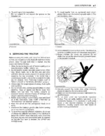 Kubota M7040SUHD safety procedures for lift rod, battery maintenance, and tire servicing with illustrated diagrams.