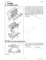 kubota-m8560-m9960-tractor-workshop-manual-9y111-06860-exploded-view-138.webp Kubota M8560, M9960 engine exploded view of cylinder block, crankcase, oil pan, and half-floating head cover components.