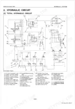 kubota-m9540-dual-speed-tractor-workshop-manual-hydraulic-396.webp Kubota M9540 Dual Speed total hydraulic circuit diagram with numbered component legend and system flow paths.
