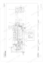 kubota-m9540-dual-speed-tractor-workshop-manual-system-diagram-219.webp Kubota M9540 Dual Speed transmission structure diagram showing gear, clutch, PTO, and hydraulic pump sections.