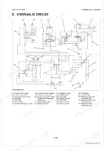 kubota-m95s-m105s-tractor-shop-manual-9y011-13343-hydraulic-362.webp Kubota M95S, M105S hydraulic circuit diagram showing pumps, valves, cylinders, and dual speed clutch components.