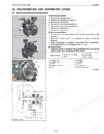 kubota-m95x-m105x-m125x-tractor-service-manual-97897-13270-exploded-view-163.webp Kubota M95X, M105X, M125X V3800 engine external components removal, damper disc assembly, and torque specifications.