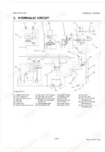 kubota-m96s-m108s-m96sdtm-tractor-workshop-manual-9y111-00328-hydraulic-479.webp Kubota M96S, M108S, M96SDTM hydraulic circuit diagram showing pumps, valves, cylinders, and oil cooler components.