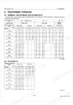 kubota-m96s-m108s-m96sdtm-tractor-workshop-manual-9y111-00328-torque-38.webp Kubota M96S, M108S, M96SDTM torque specification tables for general use screws, bolts, nuts, and stud bolts.