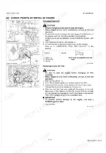 kubota-m96s-m108s-tractor-shop-manual-9y111-00329-procedures-44.webp Kubota M96S, M108S procedures for changing engine oil and replacing the oil filter with capacity table and diagrams.