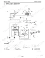 kubota-me8200dtn-tractor-shop-manual-hydraulic-153.webp Kubota ME8200DTN hydraulic circuit diagram showing pumps, control valves, steering cylinder, and PTO clutch system.
