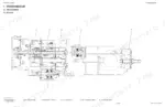 kubota-me8200dtn-tractor-shop-manual-system-diagram-59.webp Kubota ME8200DTN transmission structure diagram showing shuttle, main gear, auxiliary, PTO, and 4WD sections.