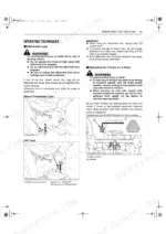 Kubota MX4800, MX5200, MX5800 manual page showing differential lock operation and SMV emblem placement diagrams.
