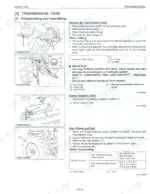kubota-mx5000-tractor-shop-manual-97897-12920-procedures-163.webp Kubota MX5000 transmission case fluid draining, battery cable removal, and rear wheel seat disassembly procedures.