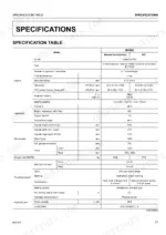 Kubota MX5200 tractor specification table listing engine, capacity, dimension, weight, and hydraulic system data.