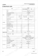 Kubota MX5200 service manual specification table listing engine, capacity, dimension, and hydraulic system data.