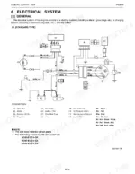Kubota OC60-E2, OC95-E2 electrical system wiring diagram showing starter, glow plug, battery, and key switch components.
