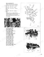 Kubota R310(B), R410(B) hydraulic pump reassembly, torque specifications, and component parts list diagram.