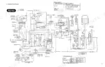 Kubota R310(B), R410(B) hydraulic circuit diagram with system capacity and actual port pressure tables.