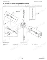 Kubota R320S, R320S(B) hydraulic LST pump exploded view showing shaft, charge valve, cylinder block, and servo piston.