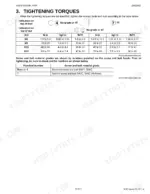 Kubota R320S, R320S(B) engine tightening torque specifications table for M6, M8, M10, and M12 bolts by material grade.