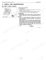 Kubota R420α, R520α, R420S, R520S engine oil level check procedure, dipstick diagram, and maintenance instructions.