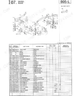 kubota-rc54-71b-rc60-71b-rotary-mower-parts-catalog-97898-30491-chassis-parts-16.webp Kubota RC54-71B, RC60-71B exploded view diagram and parts list for mower deck front wheel and stay assembly components.