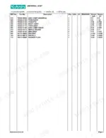 kubota-rc54-g20-mower-parts-catalog-parts-list-5.webp Kubota RC54-G20 parts list table for universal joint components including yokes, shafts, and snap rings.