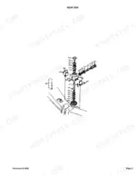 Kubota RC60-82H exploded view diagram of the mower deck gear box assembly with numbered component parts.