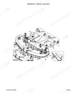 kubota-rc60-b-mower-deck-parts-catalog-chassis-parts-14.webp Kubota RC60-B mower deck exploded view diagram showing deck shell, baffles, and mounting hardware components.
