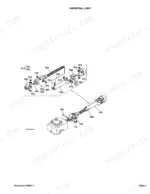 Kubota RC72-29A exploded view diagram of the universal joint assembly, showing yokes, cross kits, and drive shaft components.