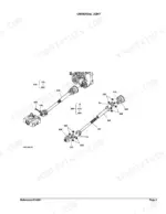 kubota-rck54-22bx-mower-deck-parts-catalog-drivetrain-parts-3.webp Kubota RCK54-22BX exploded view diagram of the universal joint assembly and drive shaft components.