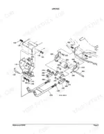 Kubota RCK54-24B exploded view diagram of the mower deck linkage assembly with numbered component parts list.