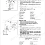 Kubota RCK54-32, RCK60-32 mower gear box and center pulley holder disassembly and reassembly procedures with diagrams.
