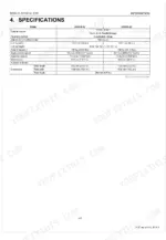 kubota-rck54-32-rck60-32-rotary-mower-workshop-manual-9y111-13450-specs-12.webp Kubota RCK54-32, RCK60-32 mower deck specifications table including cutting width, blade speed, and dimensions.