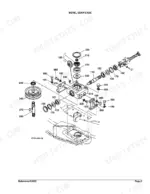 Kubota RCK60-24B exploded view diagram of the bevel gear case assembly showing gears, bearings, and shaft components.
