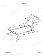 Kubota RCK60-24B exploded view diagram of the mower deck lift arm linkage components and hardware.