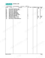 Kubota RCK60-24B parts list table for Universal Joint components including yokes, grease nipples, and snap rings.