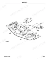 Kubota RCK60-30B exploded view diagram of mower deck assembly, including deck shell, covers, and mounting hardware.