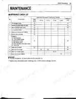 kubota-rck60d-26bx-rck54d-26bx-rotary-mower-operator-manual-k5384-7111-1-maintenance-35.webp Kubota RCK60D-26BX, RCK54D-26BX maintenance check list table showing daily, 50, 150 hour, 1 and 4 year service intervals.