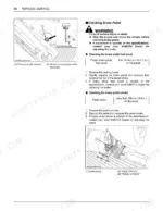 kubota-rtv-x1100c-utility-vehicle-operator-manual-k7731-7121-8-troubleshooting-100.webp Kubota RTV-X1100C periodic service manual page for checking brake pedal free travel and stroke specifications.