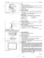kubota-rtv1100-utility-vehicle-workshop-manual-9y121-00111-exploded-view-113.webp Kubota RTV1100 engine service procedures for valves, thermostat assembly, oil pan, and oil strainer removal and installation.
