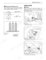 kubota-rtv500-utility-vehicle-operator-manual-k7311-7122-3-procedures-65.webp Kubota RTV500 tire pressure chart and 50-hour greasing procedures for VHT link, battery terminals, and cargo bed pivot points.