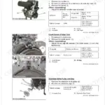 Kubota RTV500 engine disassembly procedures for muffler, starter, alternator, crank sensor, and drive pulley with torque specs.